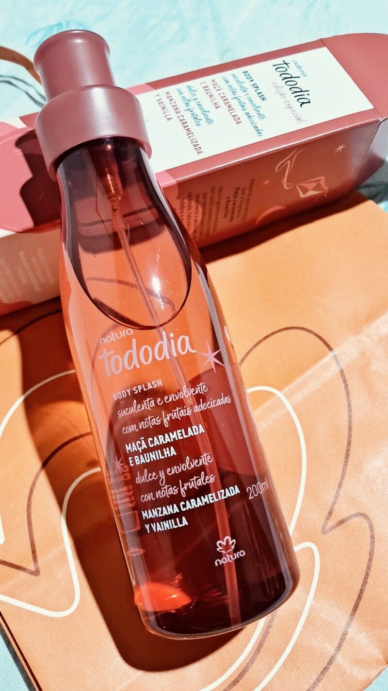Body Splash de Manzana caramelizada y vainilla de Natura